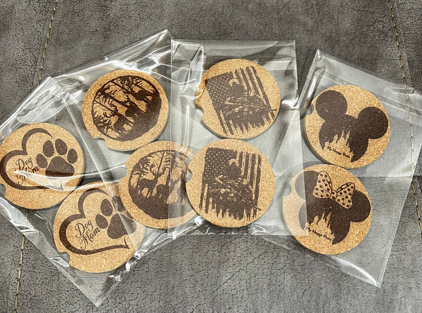 Car Coasters (Cork - Set of 2)