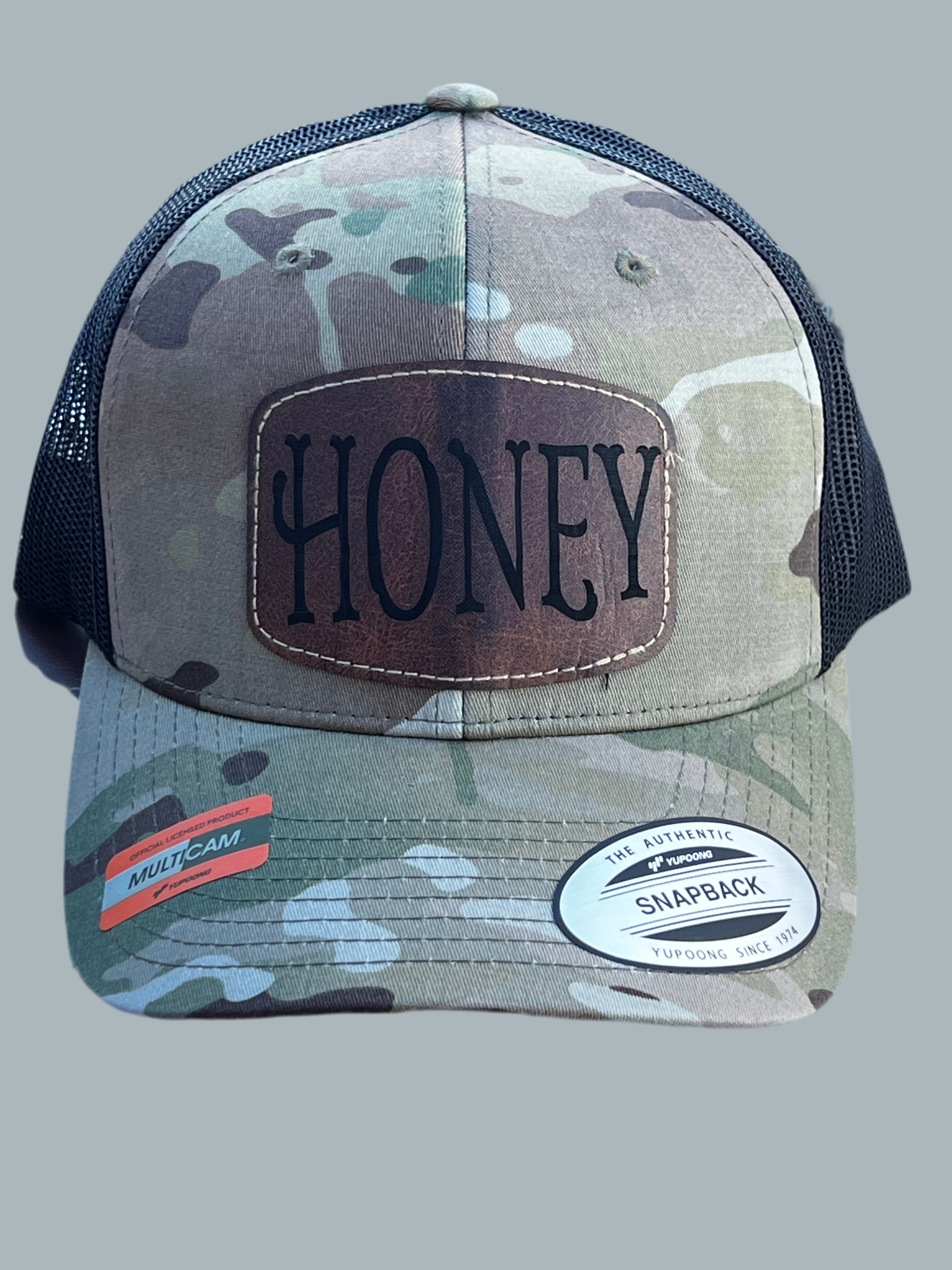 Trucker Snapback Hat w/Leather Patch (Men's)