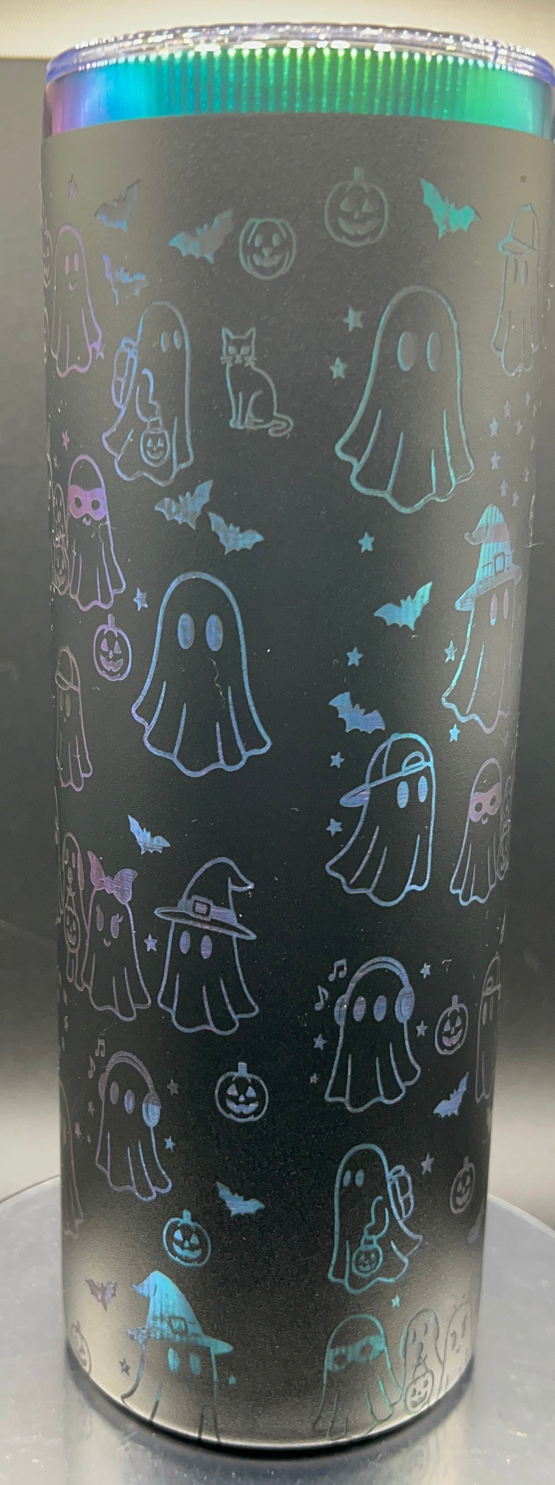 20 oz Skinny Halloween “Cute Ghosts” Full-wrap Tumbler