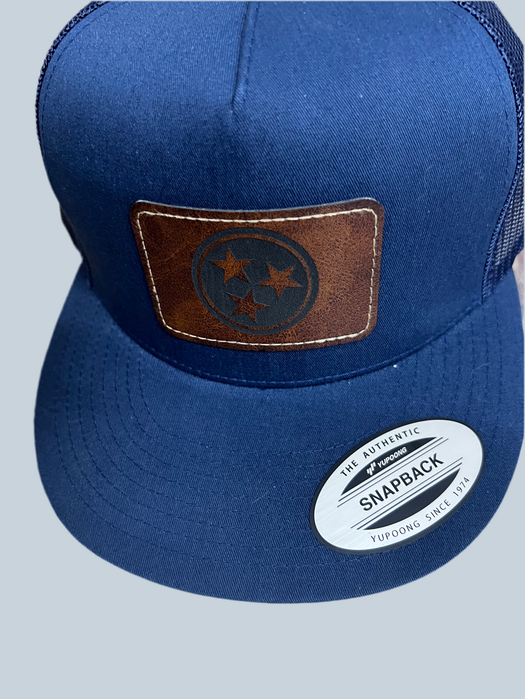 Trucker Snapback Hat w/Leather Patch (Men's)