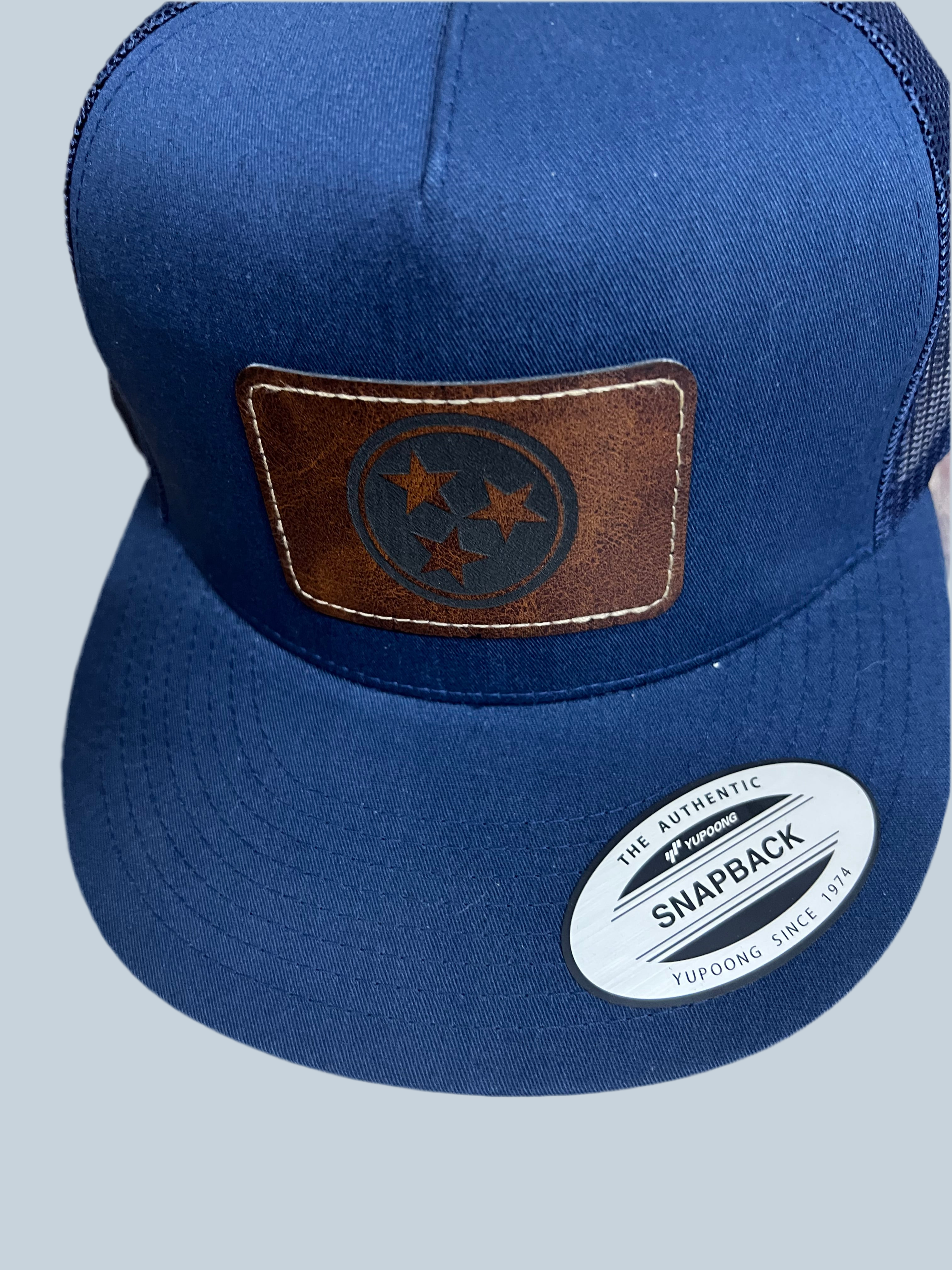 Trucker Snapback Hat w/Leather Patch (Men's)