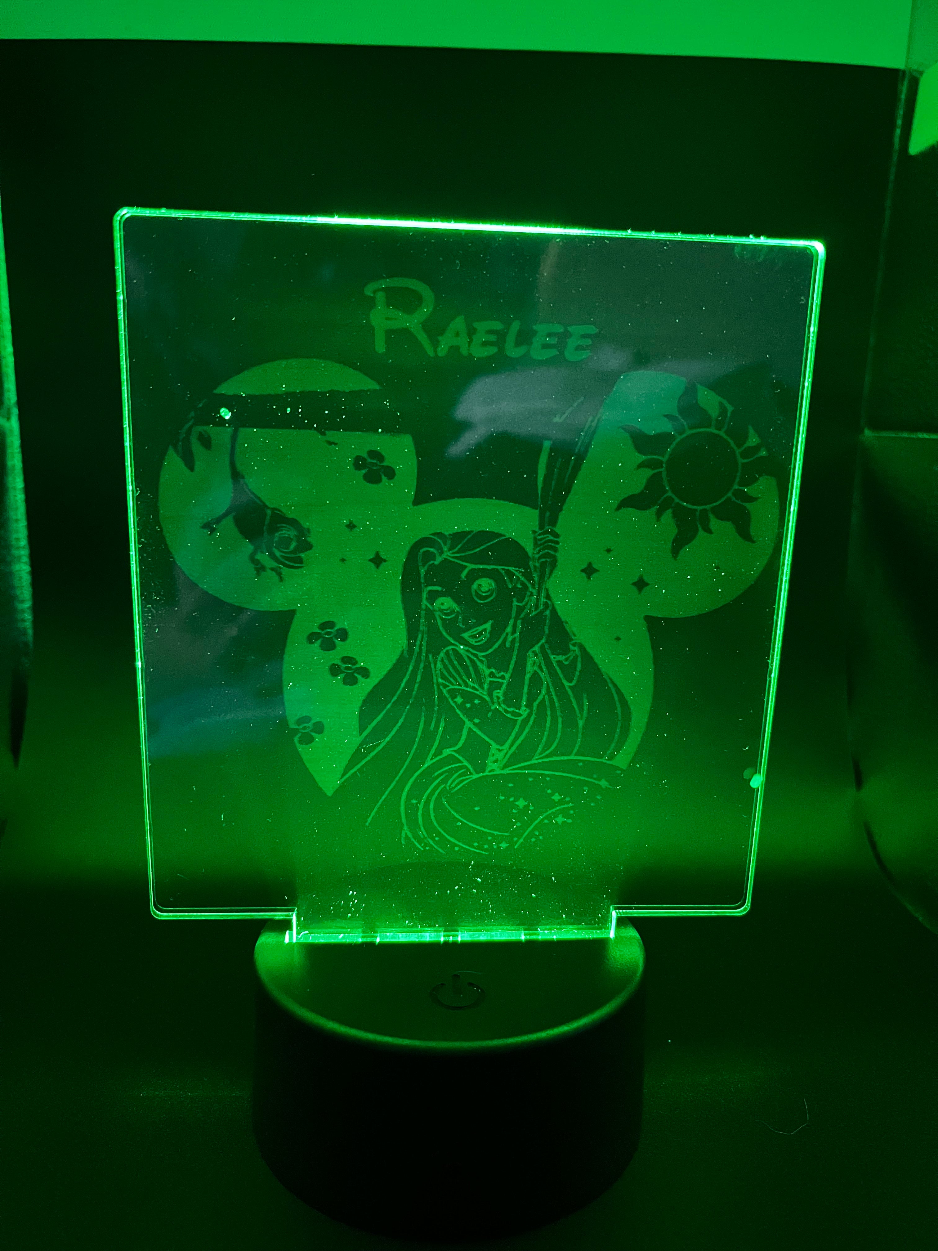 Acrylic 3D LED Night Lights w/Remote (Rectangle)