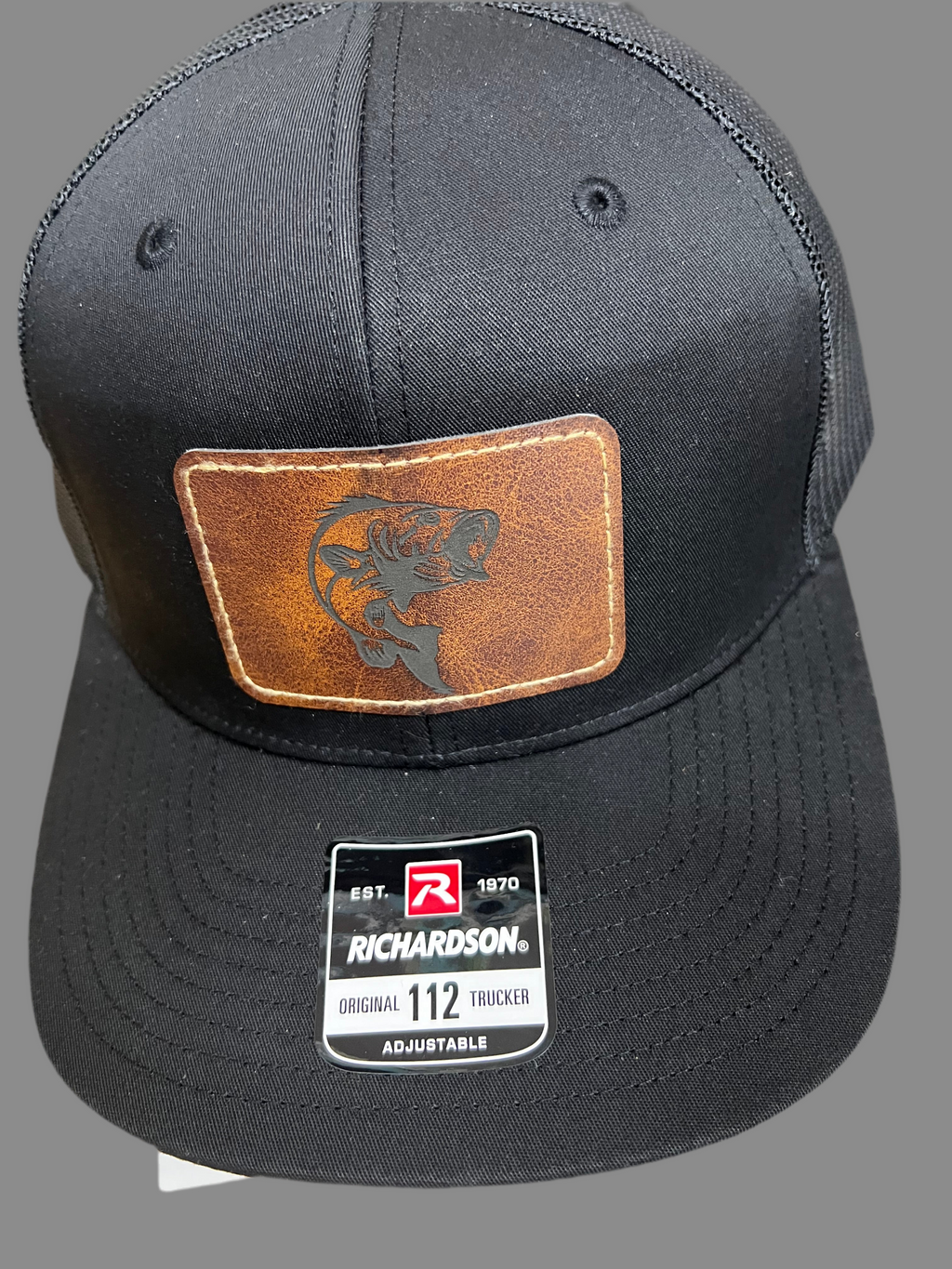 Trucker Snapback Hat w/Leather Patch (Men's)