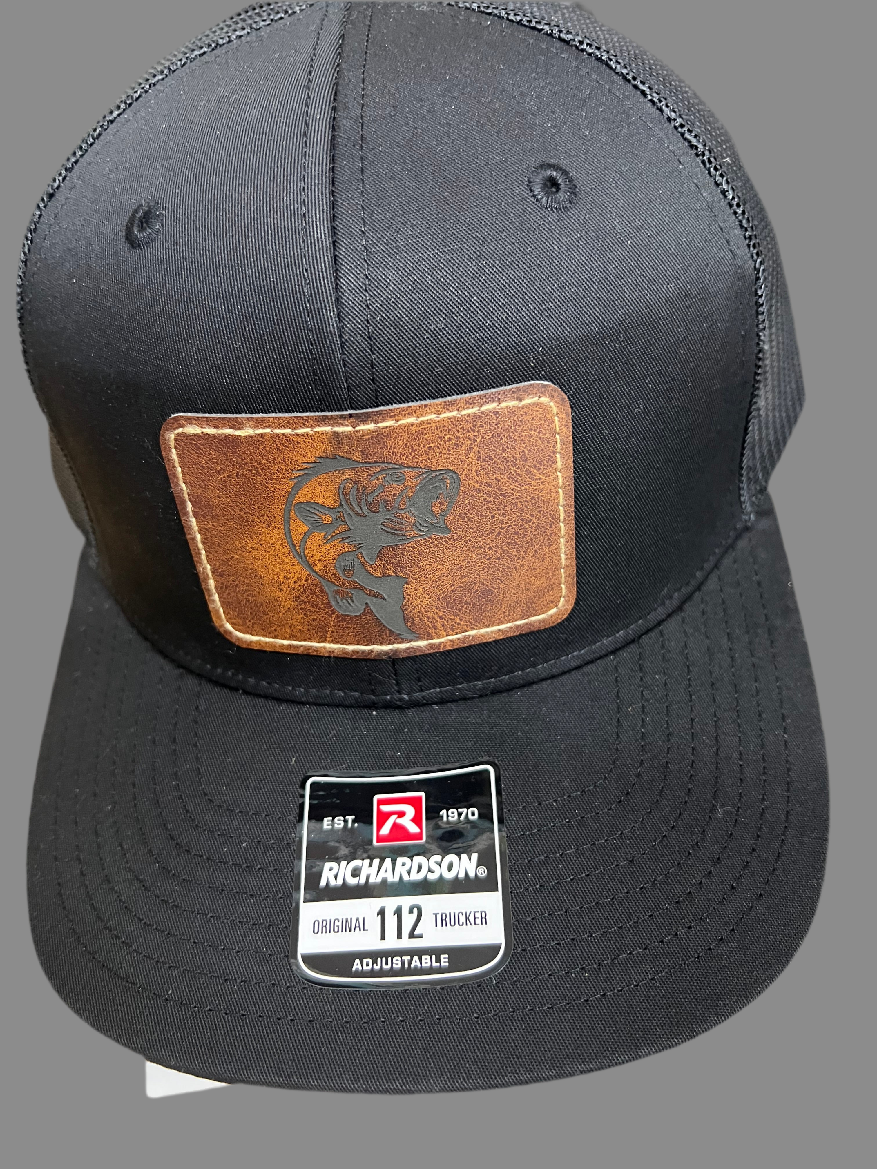 Trucker Snapback Hat w/Leather Patch (Men's)