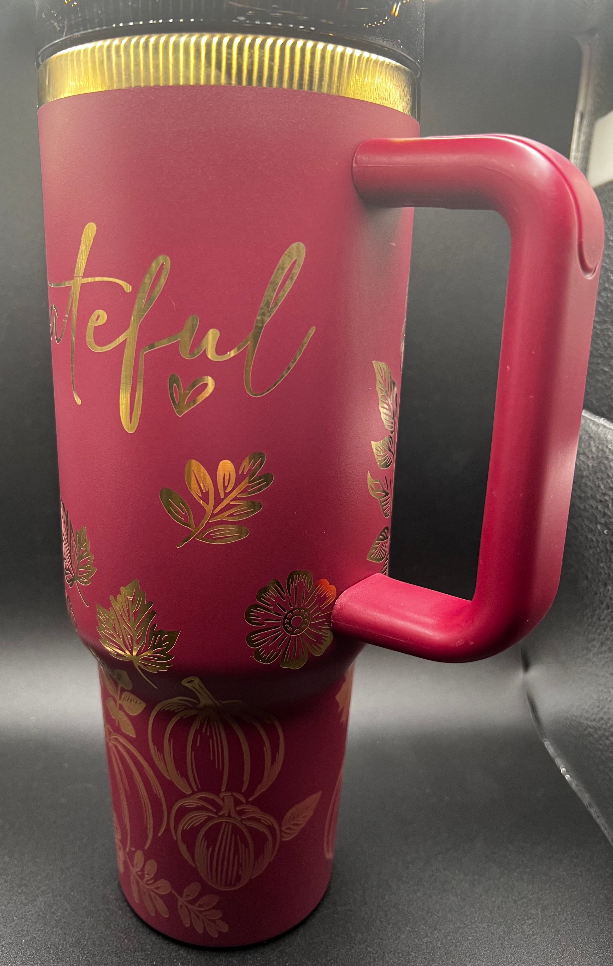 40 oz “Grateful” (Fall) Full-wrap Tumbler
