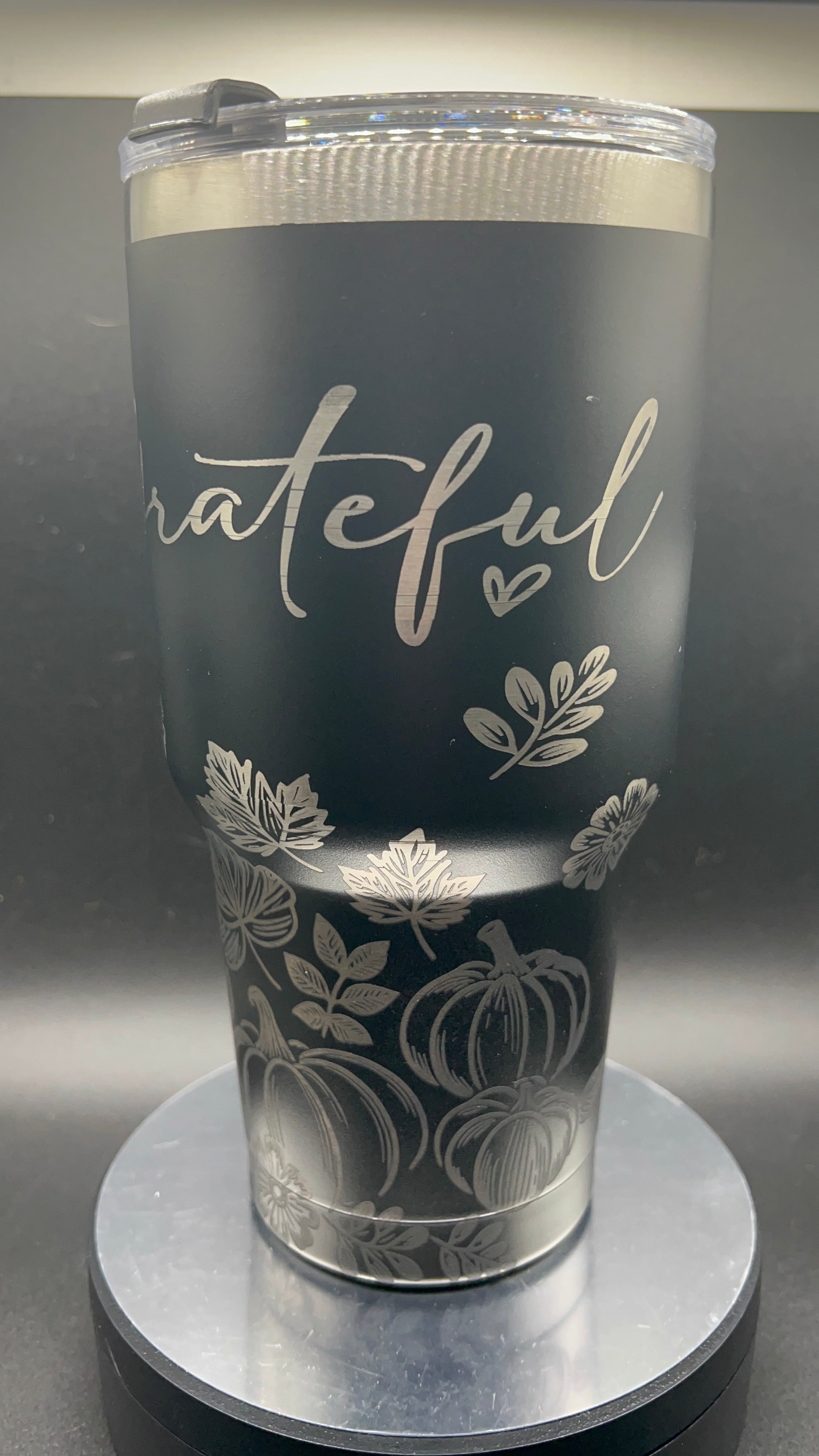 30 oz Fall “Grateful” Full-wrap Tumbler