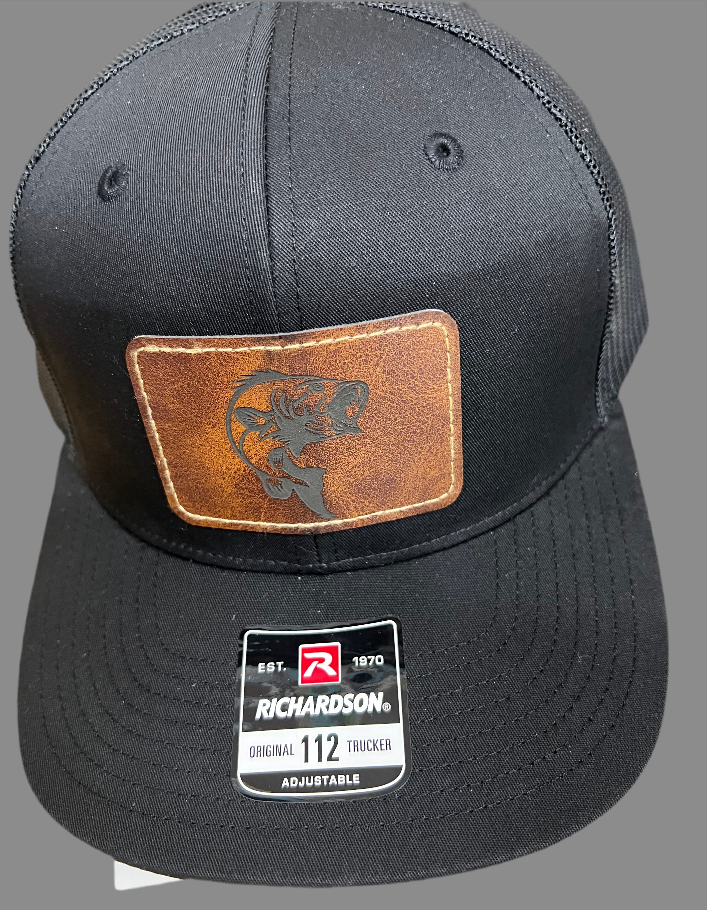Trucker Snapback Hat w/Leather Patch (Men's)
