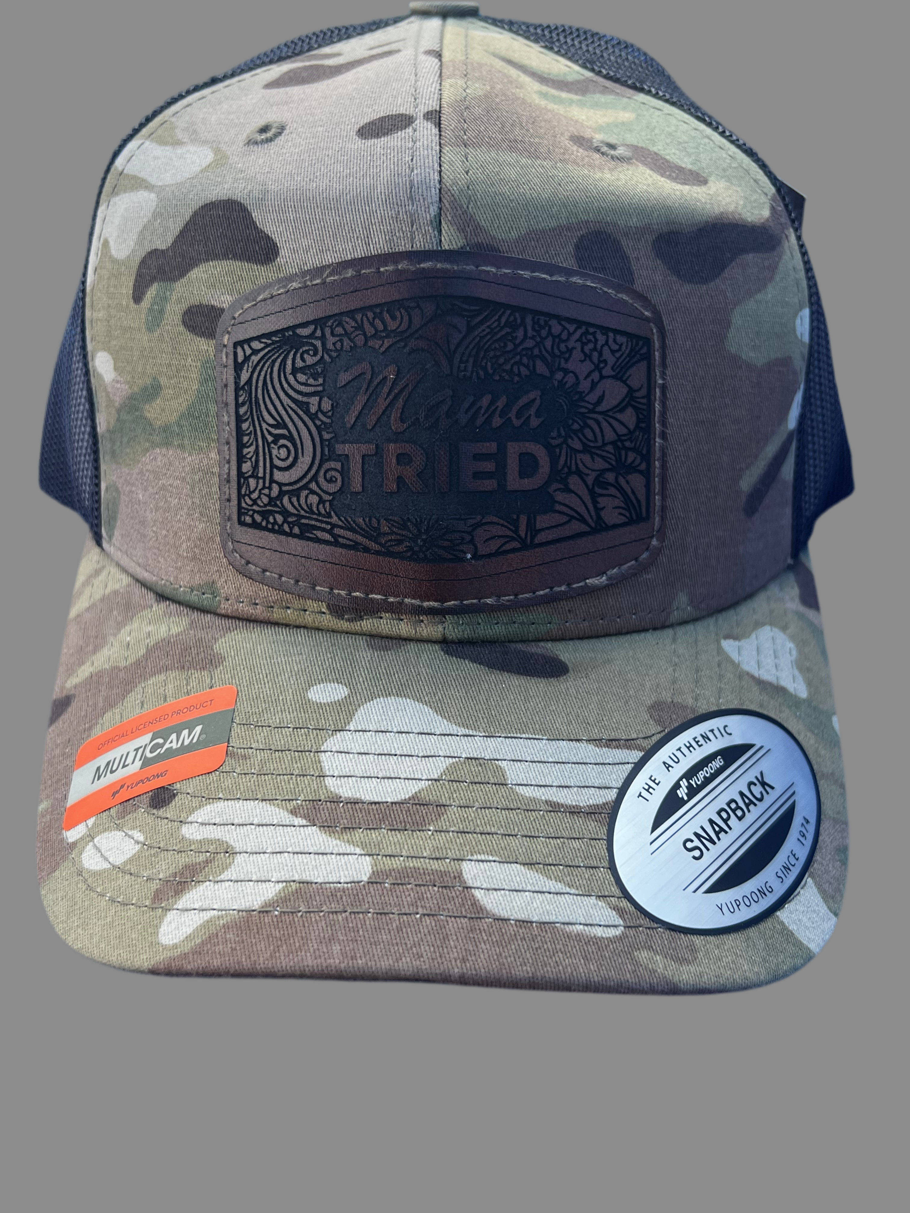 Trucker Snapback Hat w/Leather Patch (Men's)
