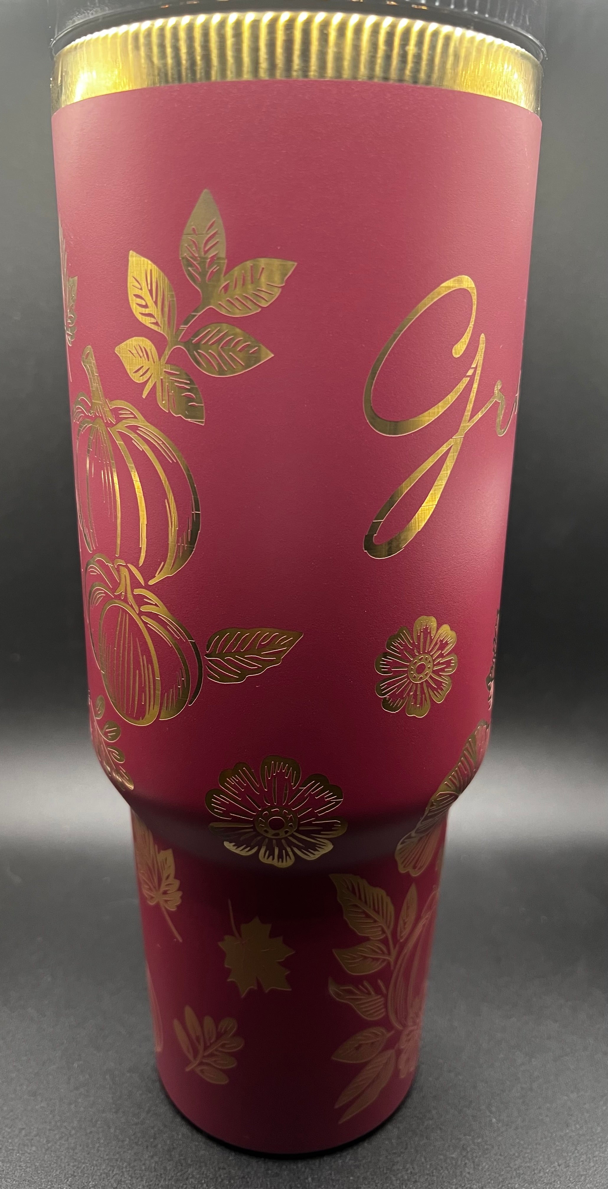 40 oz “Grateful” (Fall) Full-wrap Tumbler