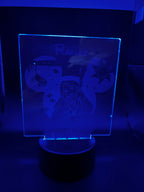 Acrylic 3D LED Night Lights w/Remote (Rectangle)