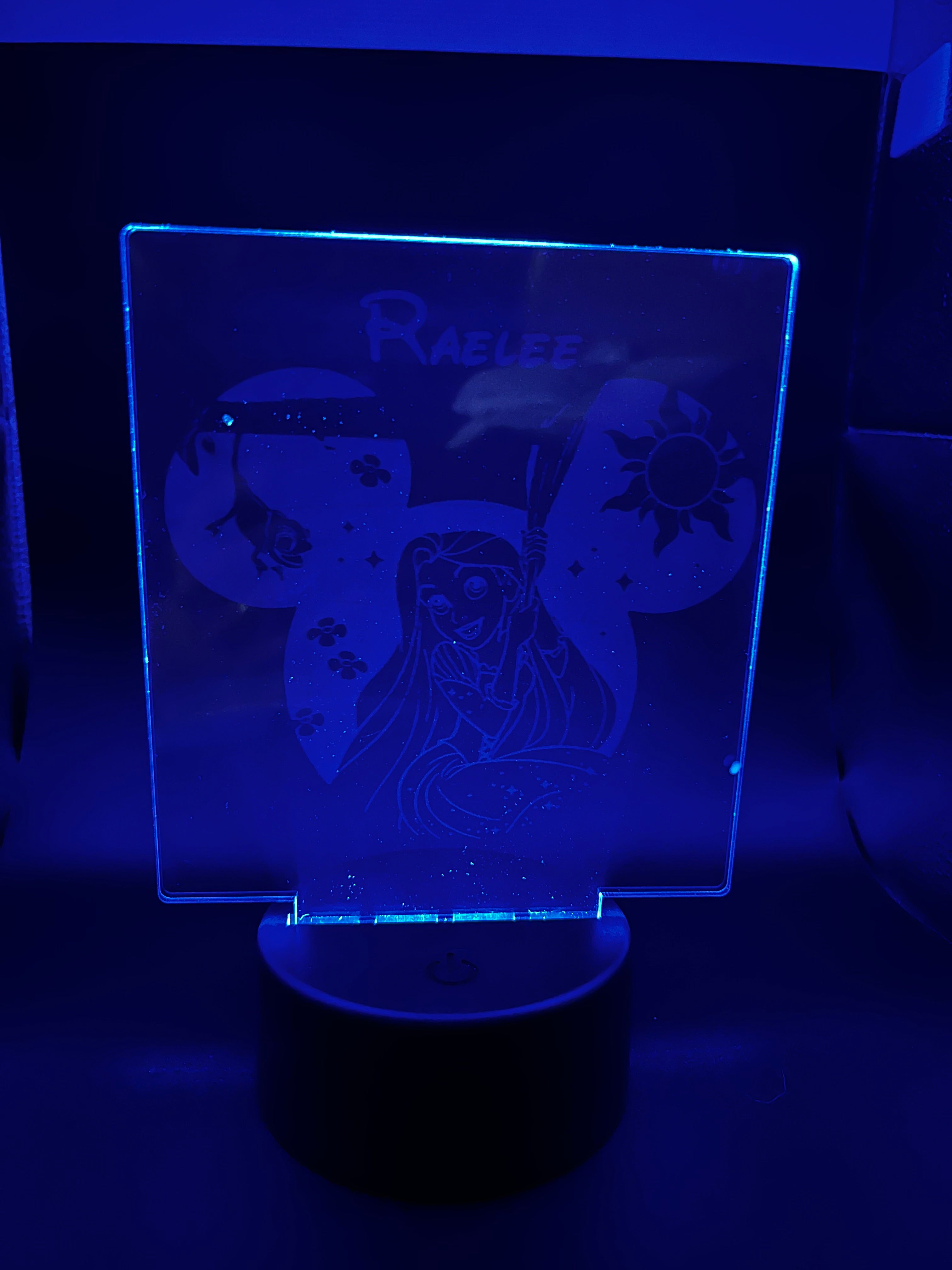 Acrylic 3D LED Night Lights w/Remote (Rectangle)
