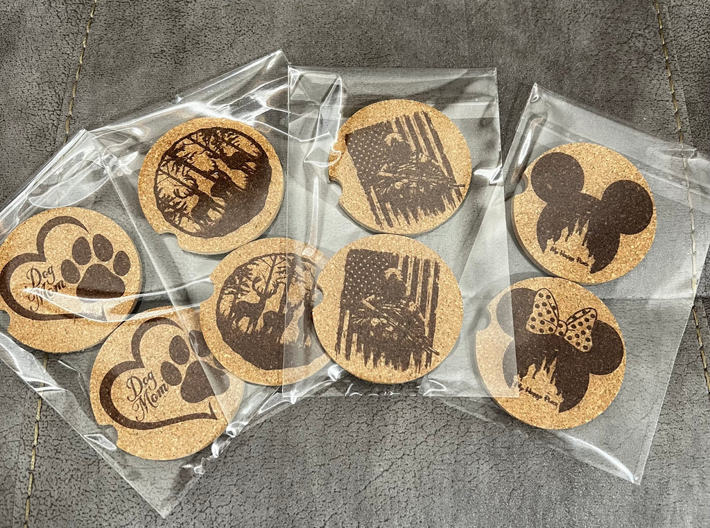 Car Coasters (Cork - Set of 2)