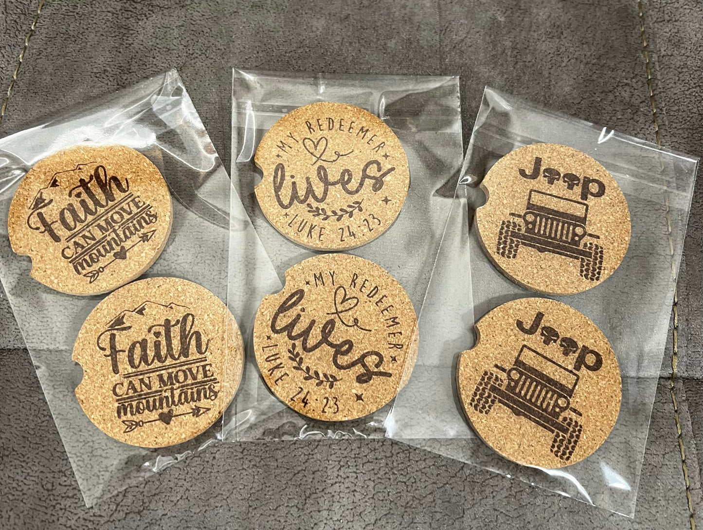 Car Coasters (Cork - Set of 2)