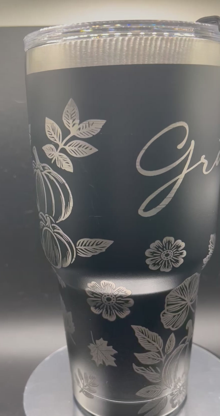 30 oz Fall “Grateful” Full-wrap Tumbler